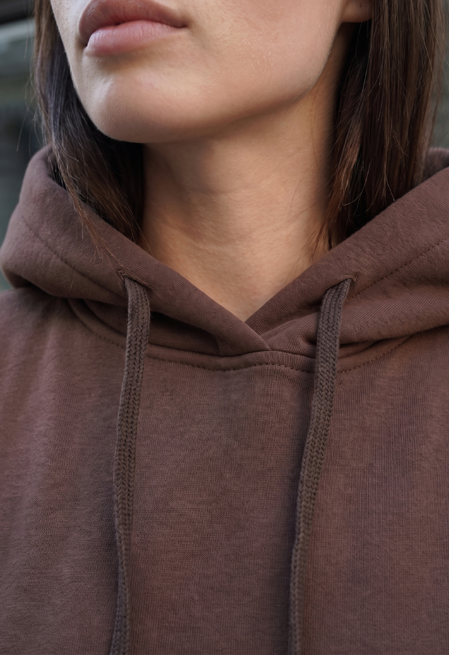 Bluza Staff ti brown oversize fleece