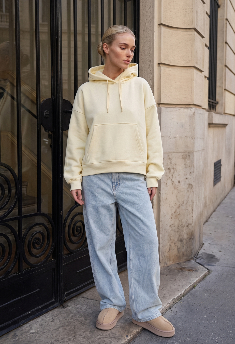 Bluza Staff ti light lime oversize fleece