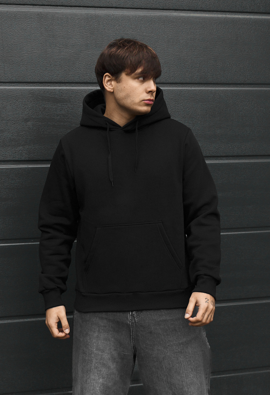 Bluza Staff black logo fleece