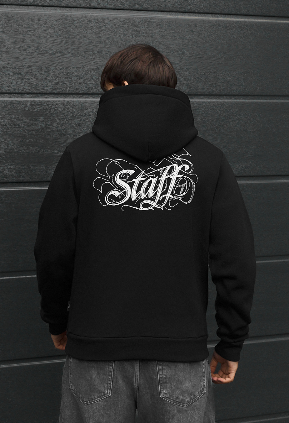 Bluza Staff black logo fleece