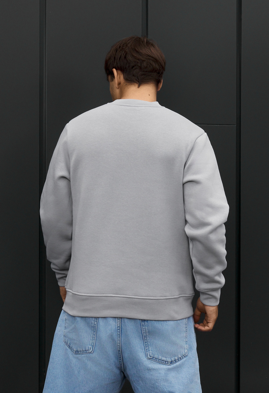 Bluza Staff  gray melange basic fleece