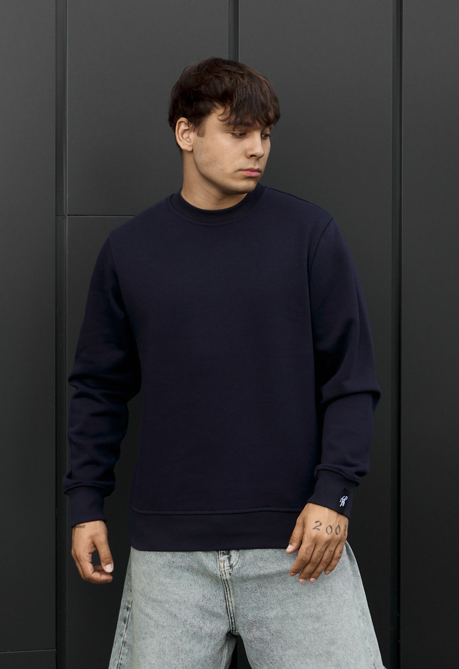Bluza Staff dark blu basic fleece