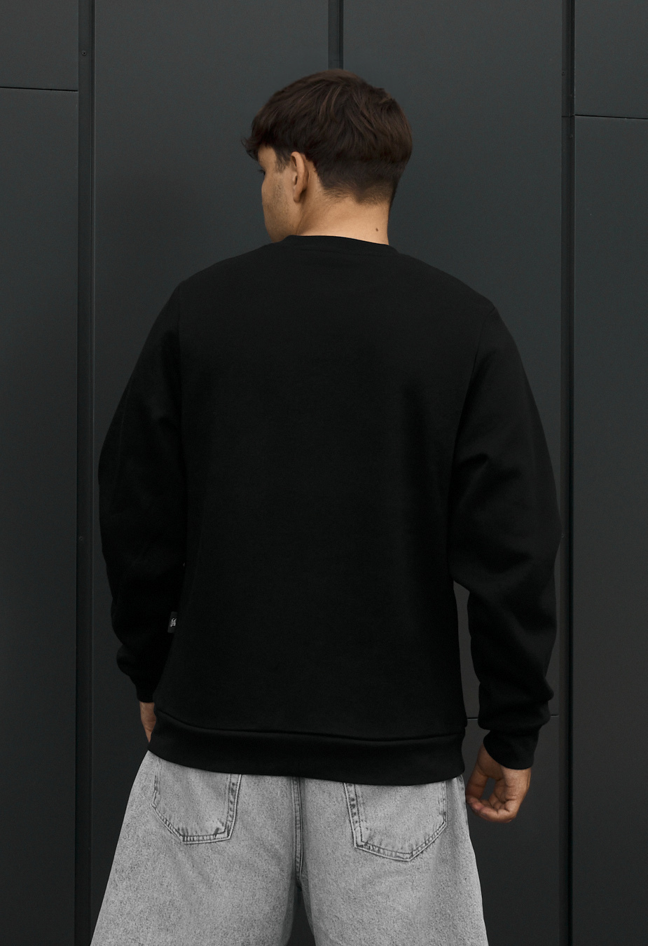 Bluza Staff logo black fleece