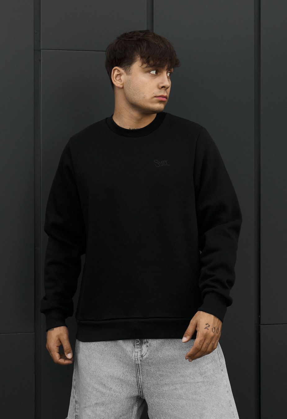 Bluza Staff logo black fleece