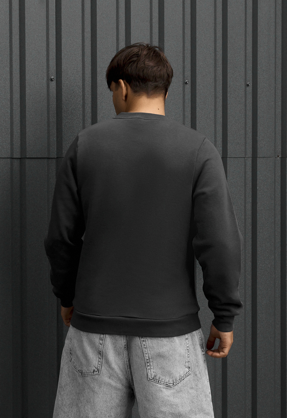 Bluza Staff logo dark gray fleece