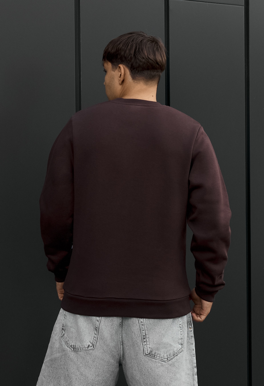 Bluza Staff logo brown fleece