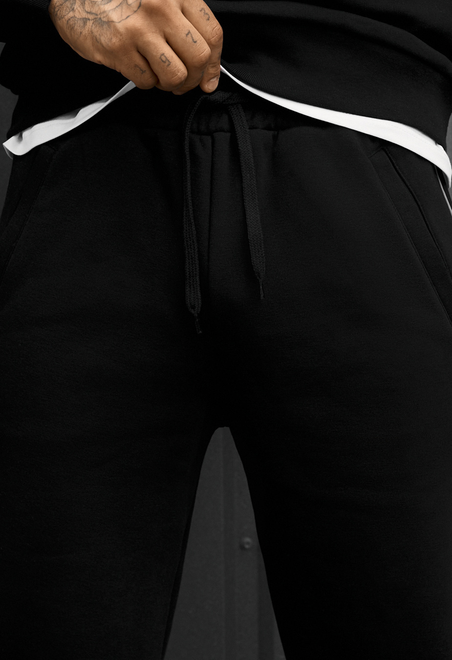 Spodnie dresowe Staff al black reflective fleece