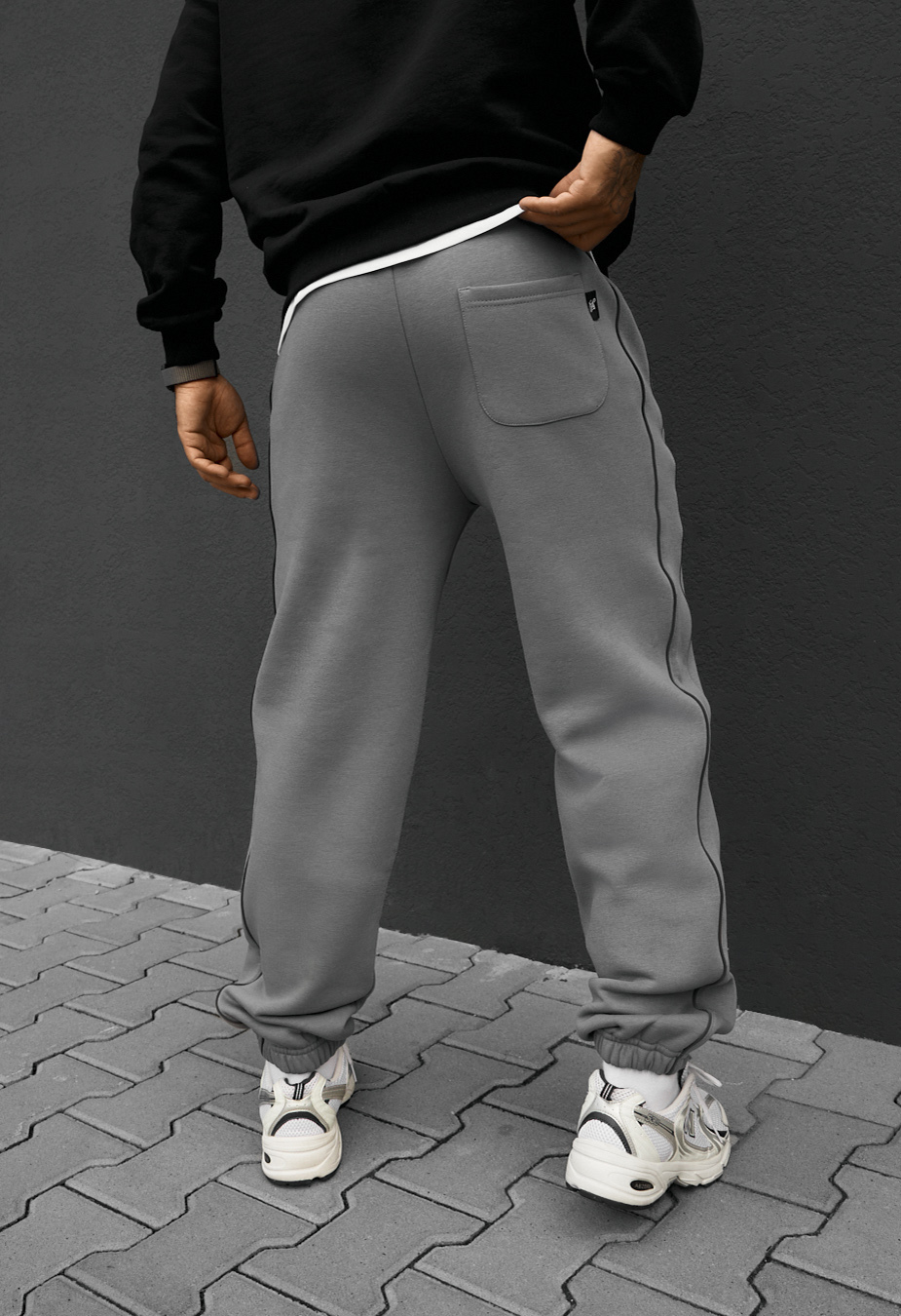 Spodnie dresowe Staff al gray reflective fleece