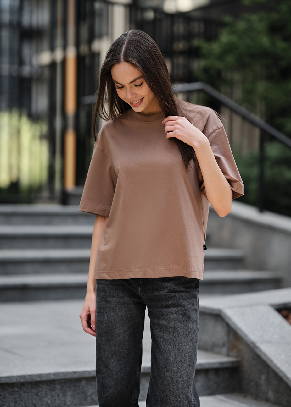 Damska koszulka Staff brown reglan