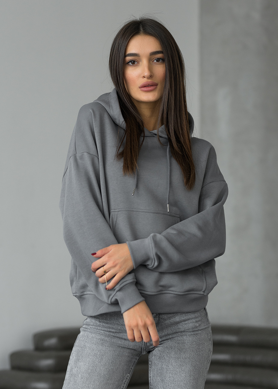 Damska bluza Staff gray basic oversize