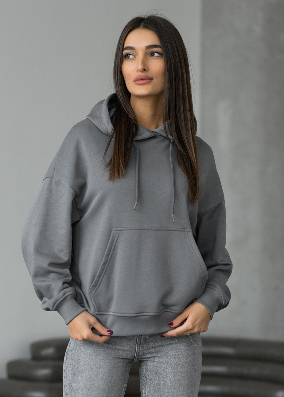 Damska bluza Staff gray basic oversize