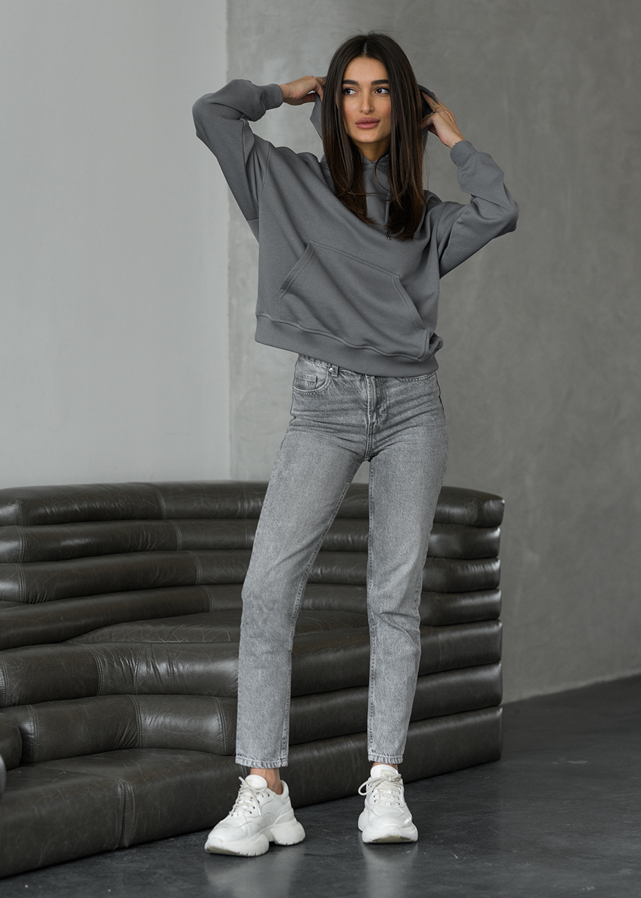 Damska bluza Staff gray basic oversize