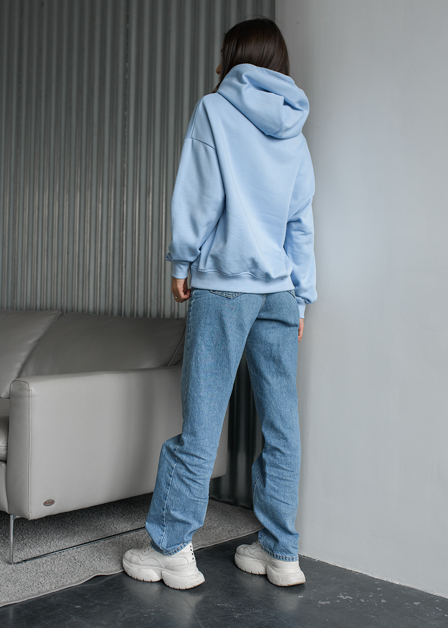 Damska bluza Staff light blue basic oversize