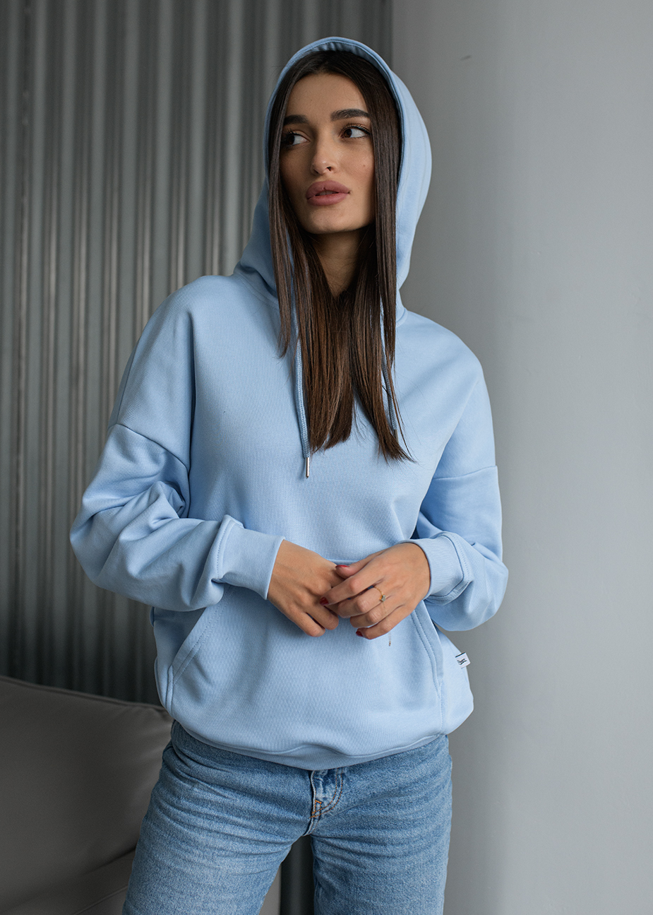 Damska bluza Staff light blue basic oversize