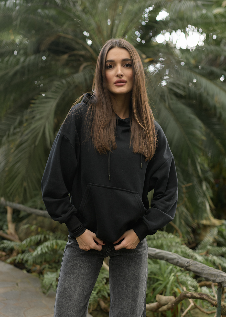 Damska bluza Staff black basic oversize