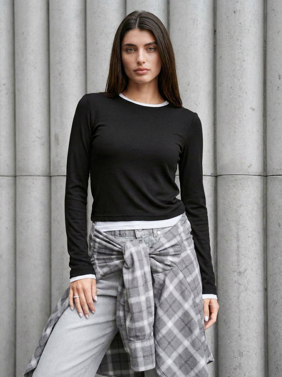 Longsleeve Staff ova black