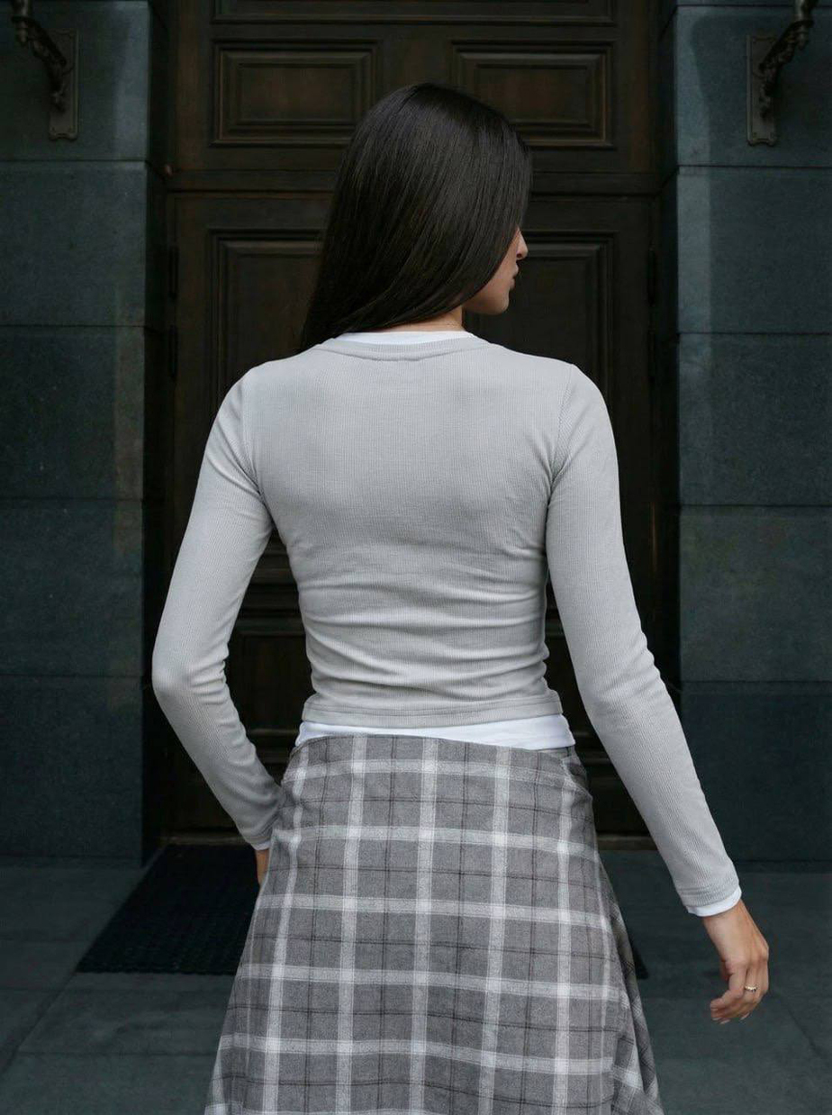 Longsleeve Staff ova light gray