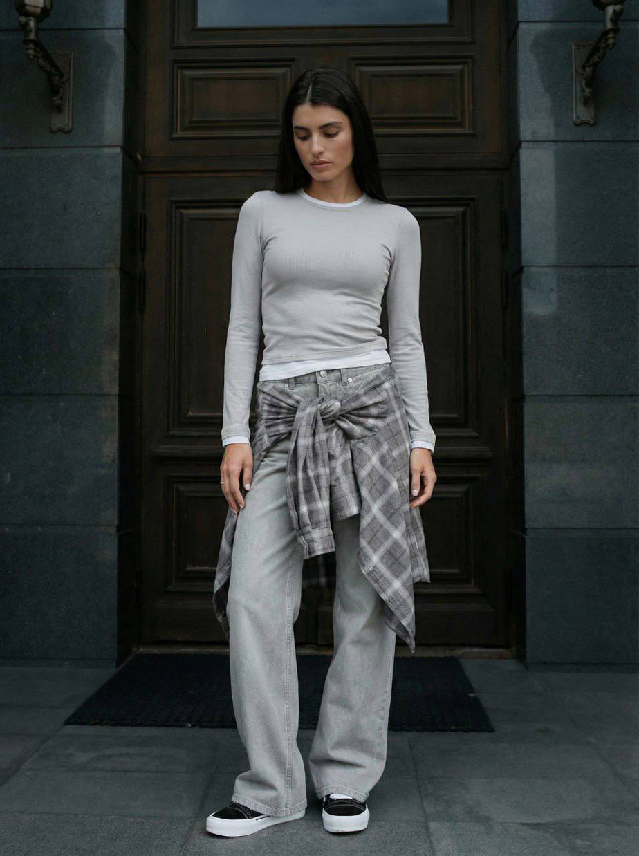 Longsleeve Staff ova light gray