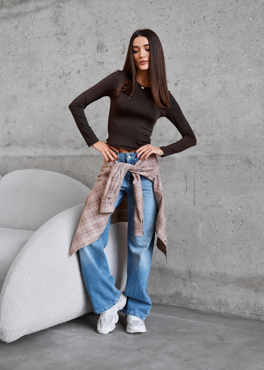 Longsleeve Staff dec brown