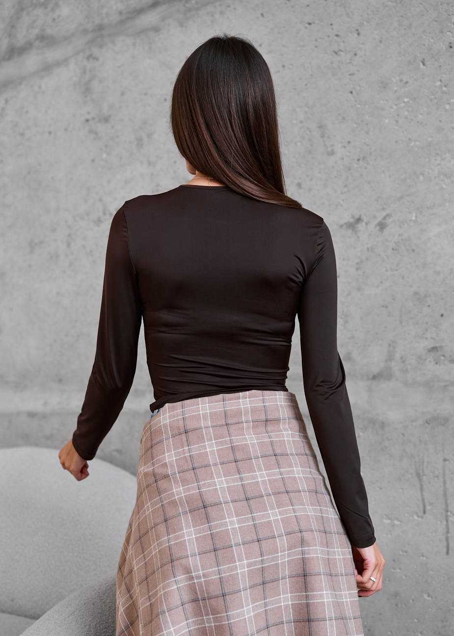 Longsleeve Staff dec brown