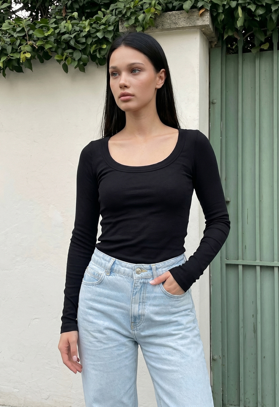 Longsleeve Staff lim black
