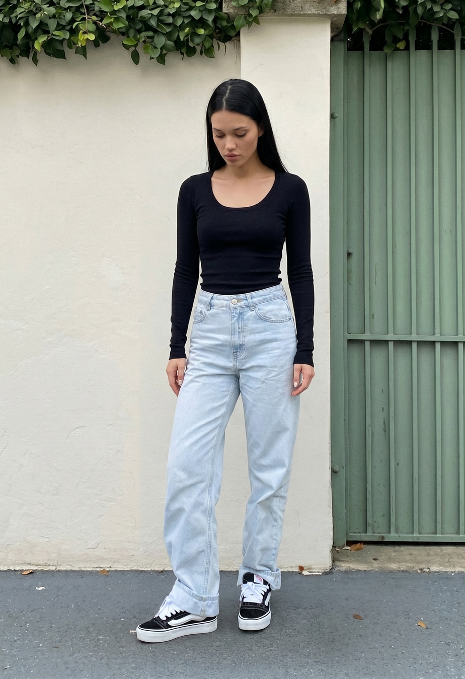 Longsleeve Staff lim black