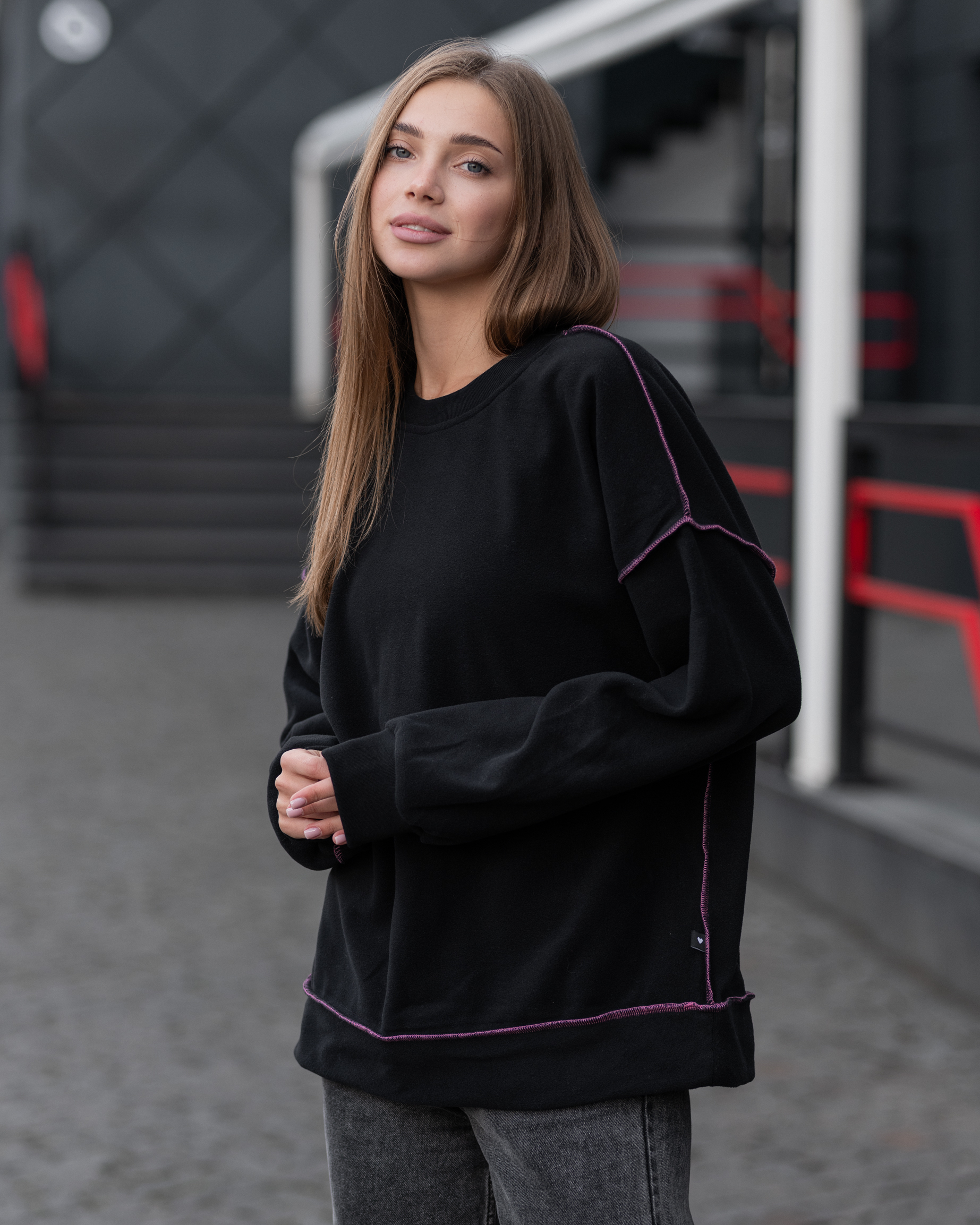 Damska bluza Staff microfleece oversize