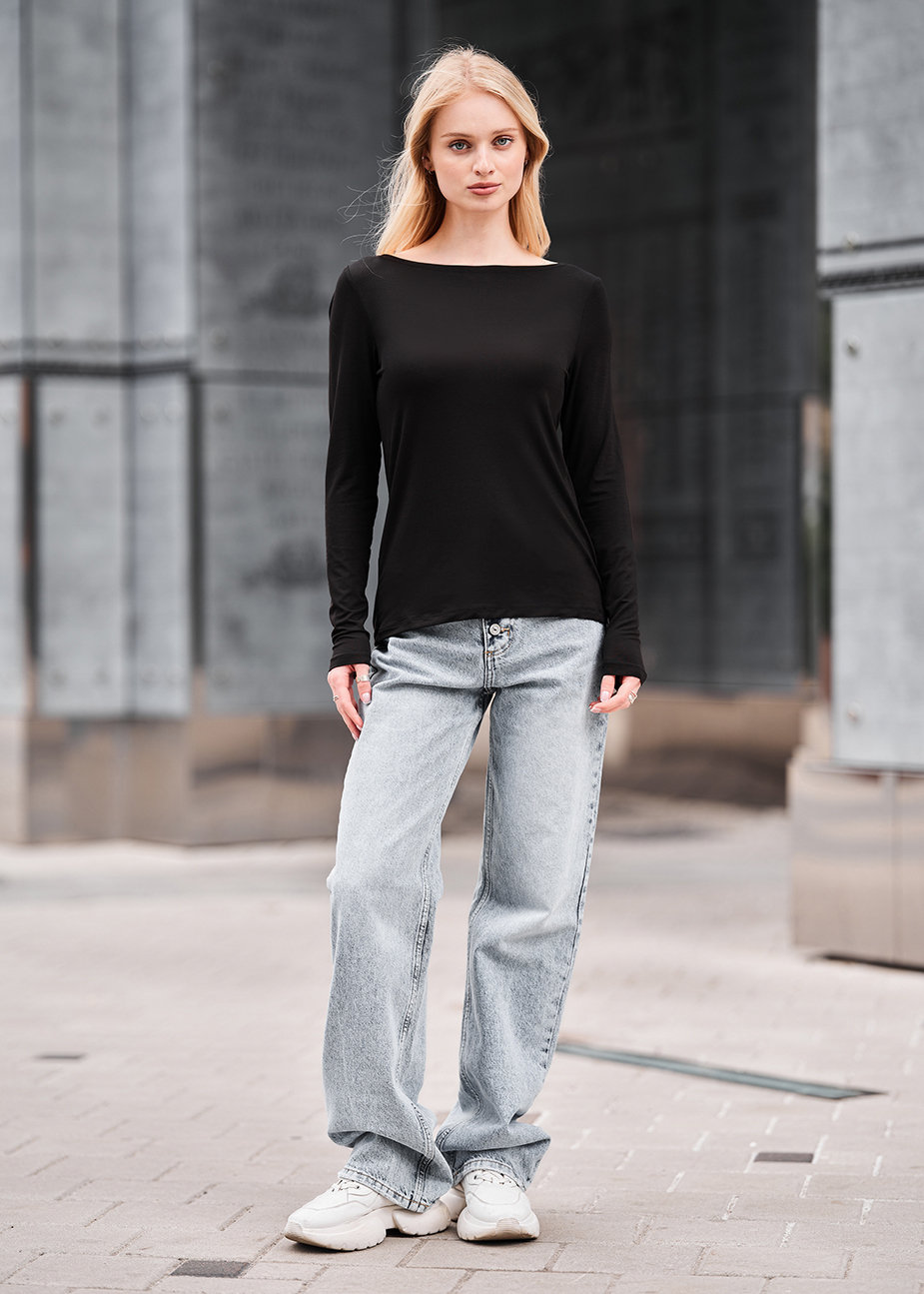 Longsleeve Staff roz black