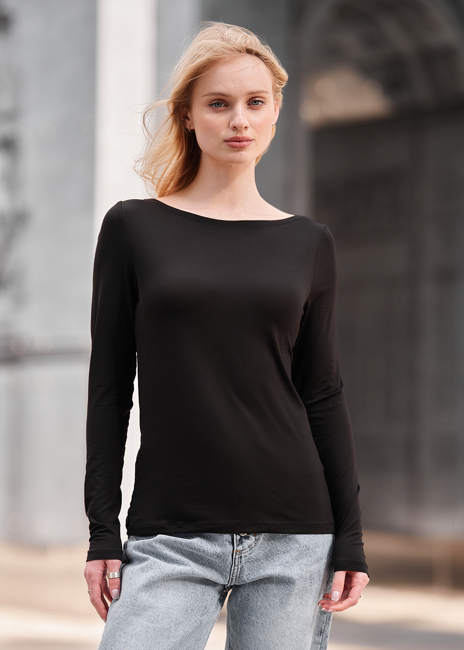 Longsleeve Staff roz black