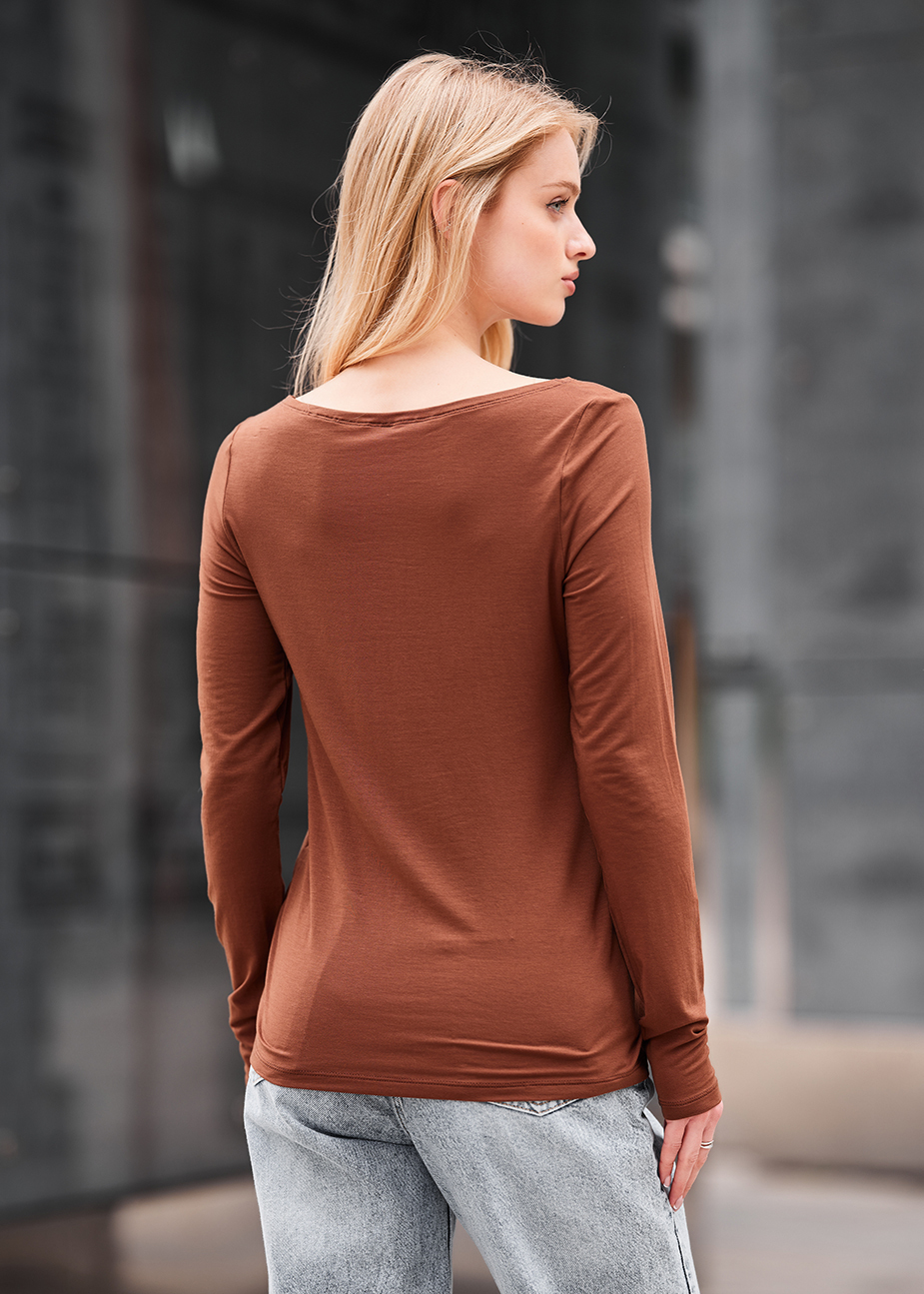 Longsleeve Staff roz brown