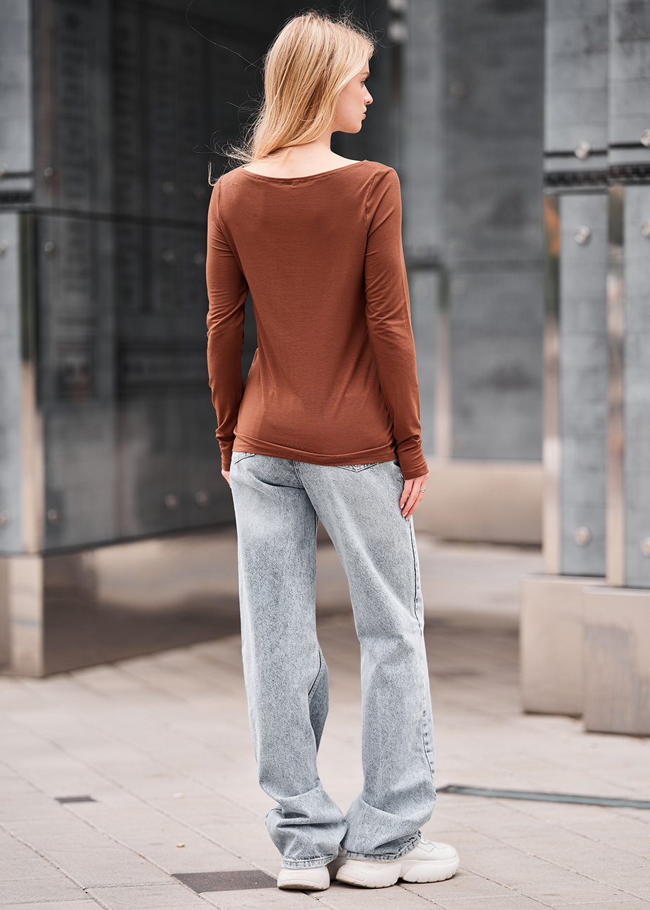 Longsleeve Staff roz brown