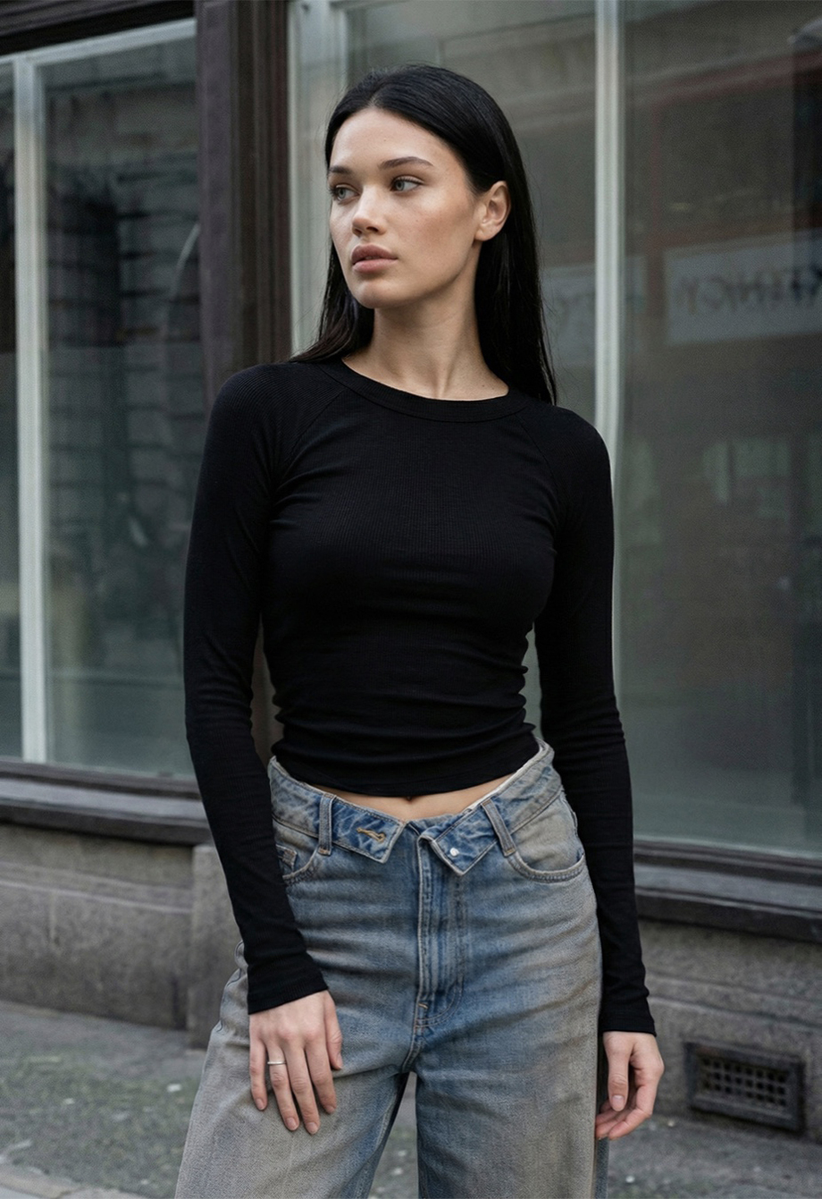 Longsleeve Staff boca black