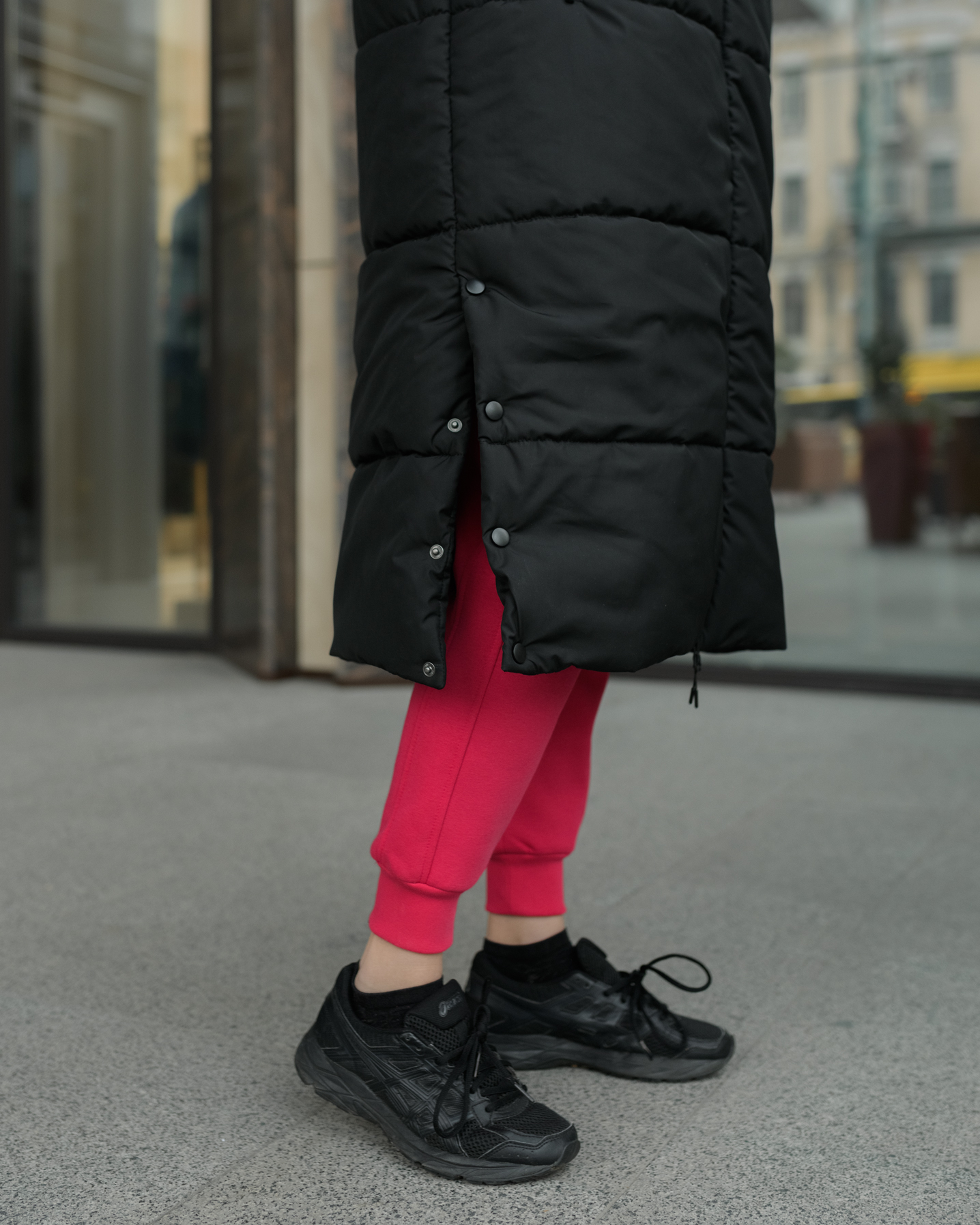 Damska kurtka zimowa Staff blum long black