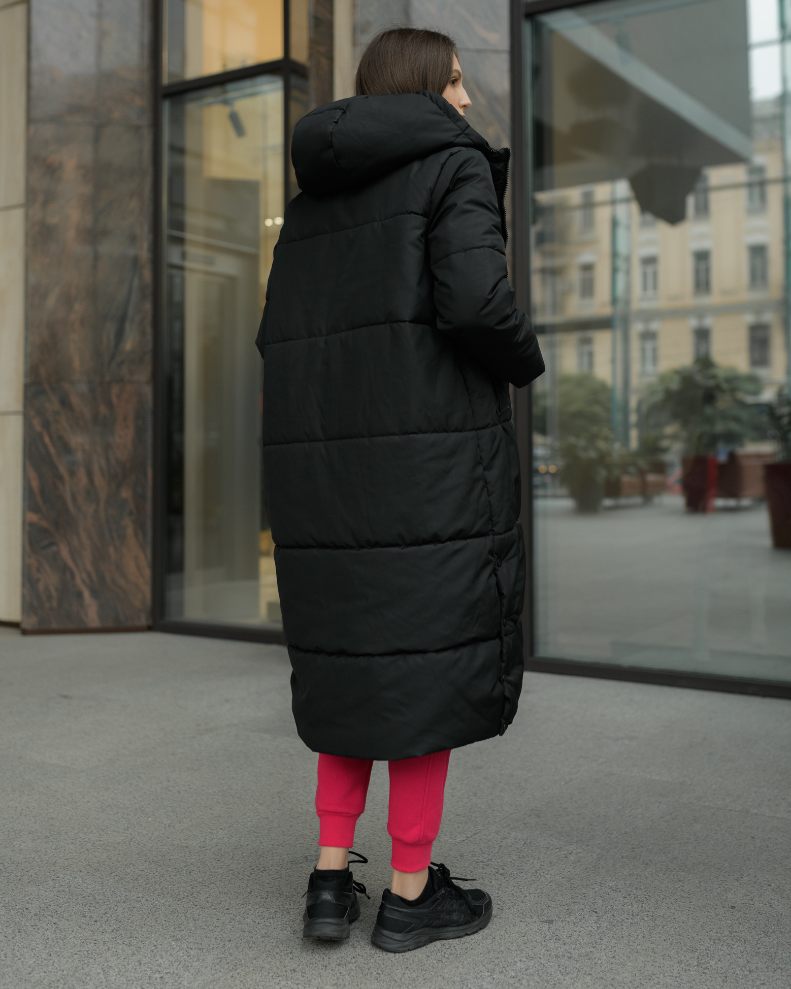 Damska kurtka zimowa Staff blum long black