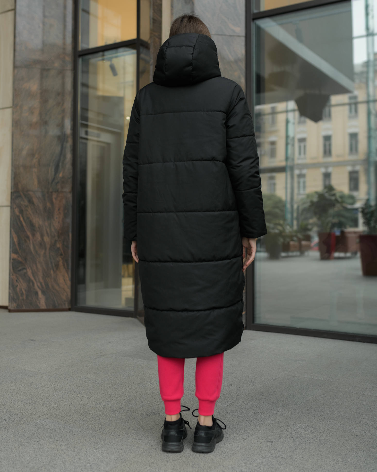 Damska kurtka zimowa Staff blum long black