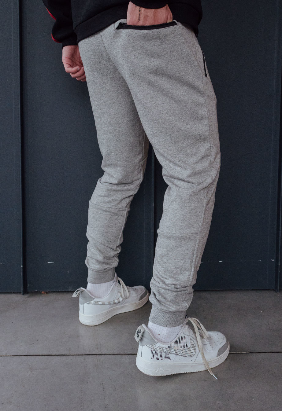 Spodnie dresowe Staff it gray melange