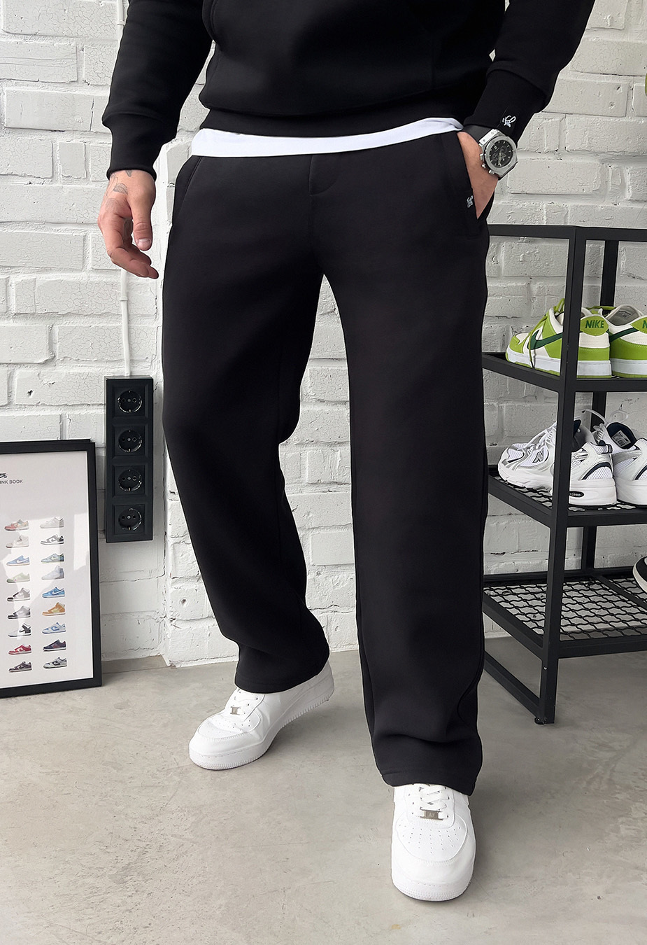 Spodnie sportowe Staff jog black fleece