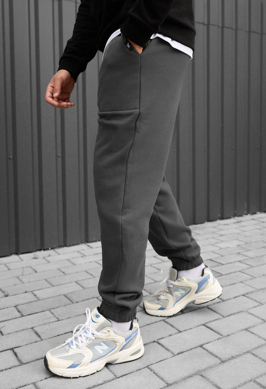 Spodnie sportowe Staff gray fleece
