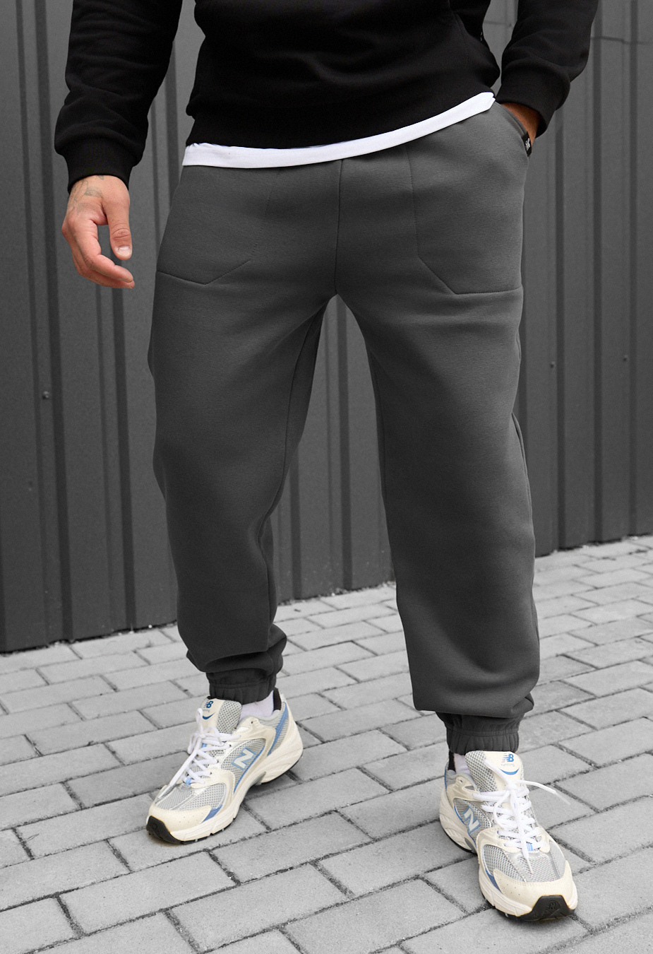 Spodnie sportowe Staff gray fleece