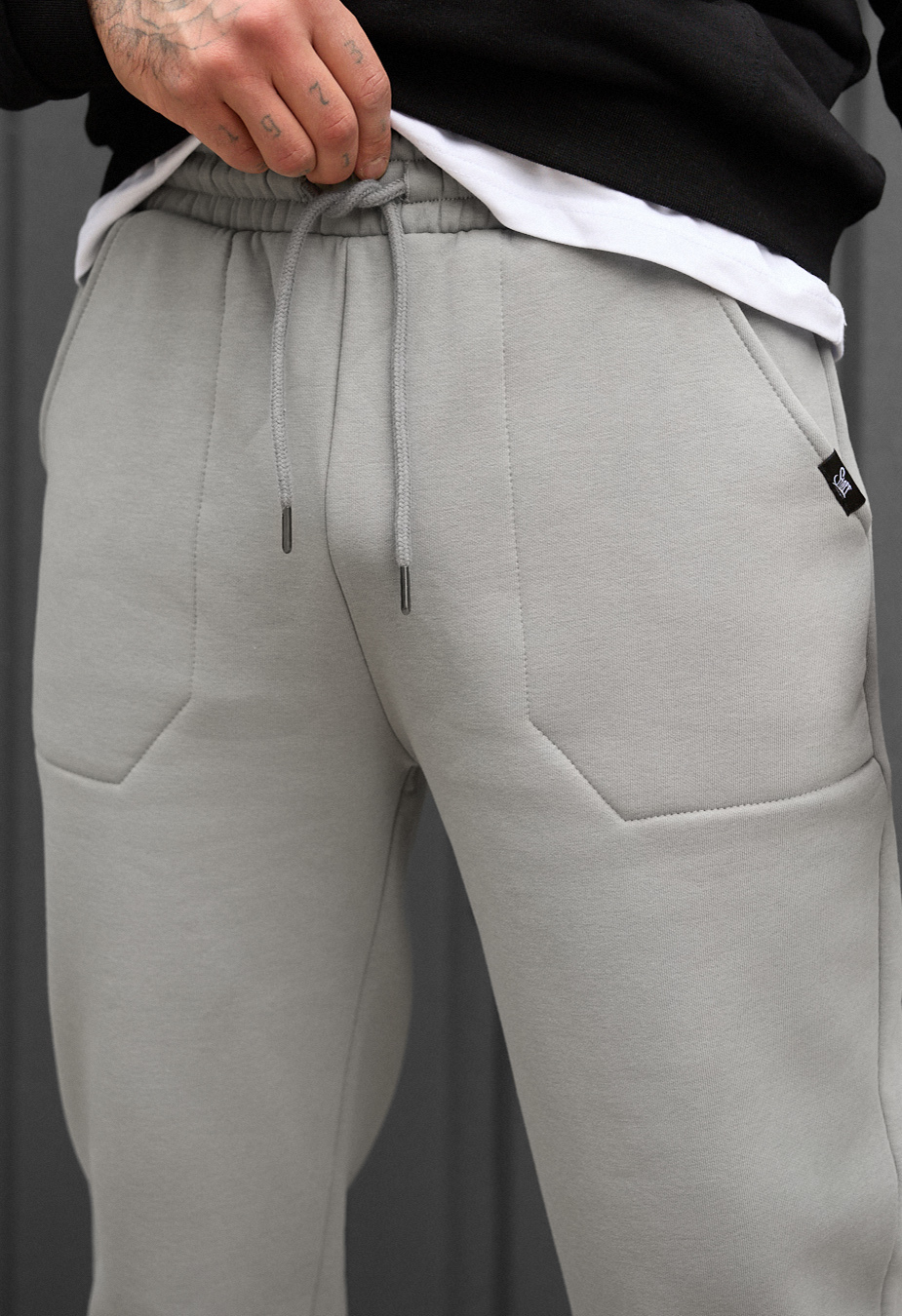 Spodnie sportowe Staff light gray fleece