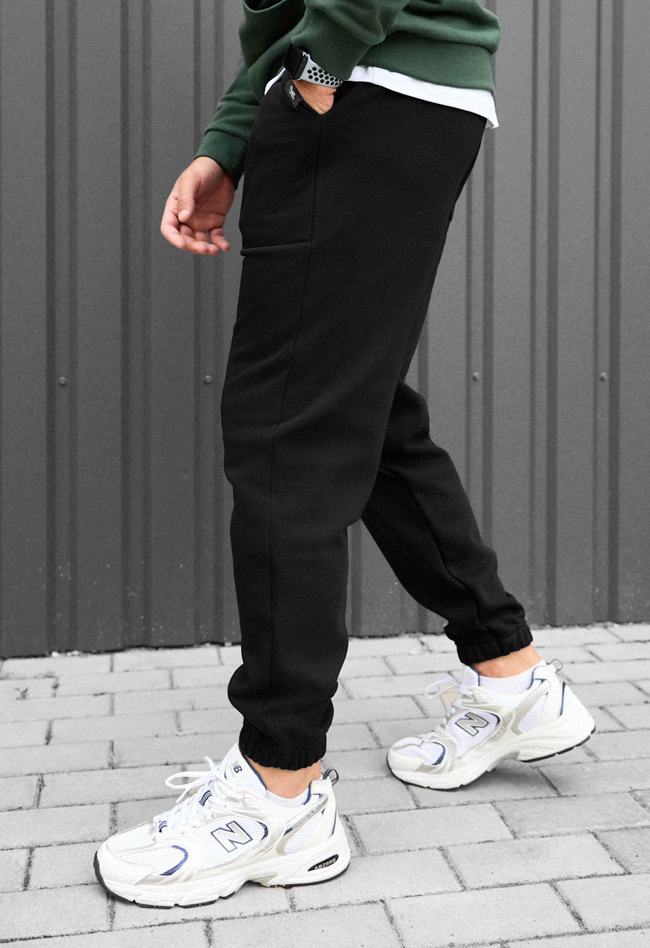 Spodnie Staff black fleece