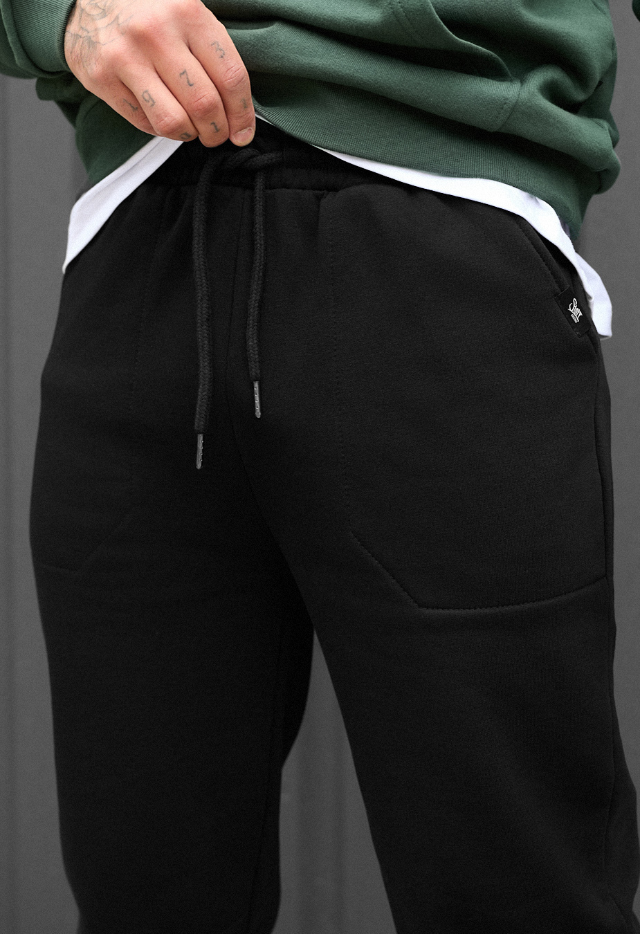 Spodnie Staff black fleece