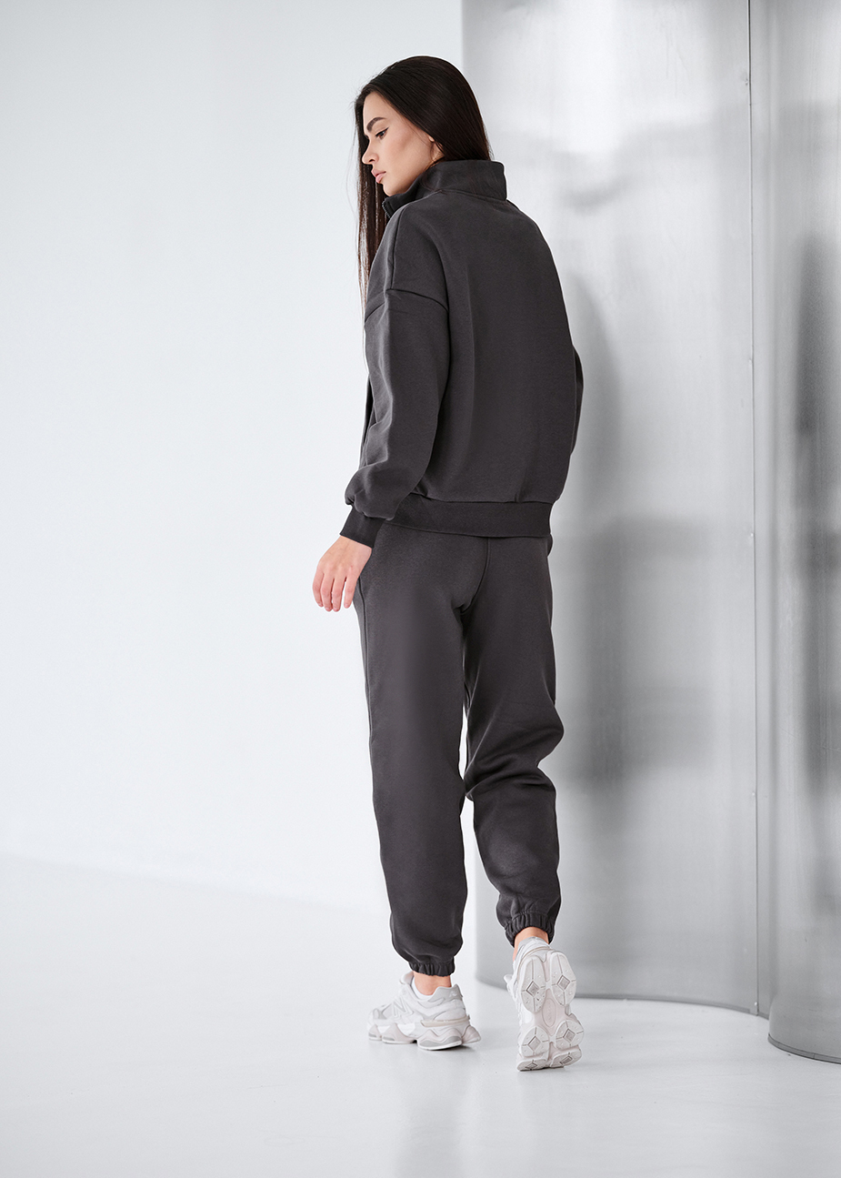 Dres damski Staff req dark gray oversize fleece