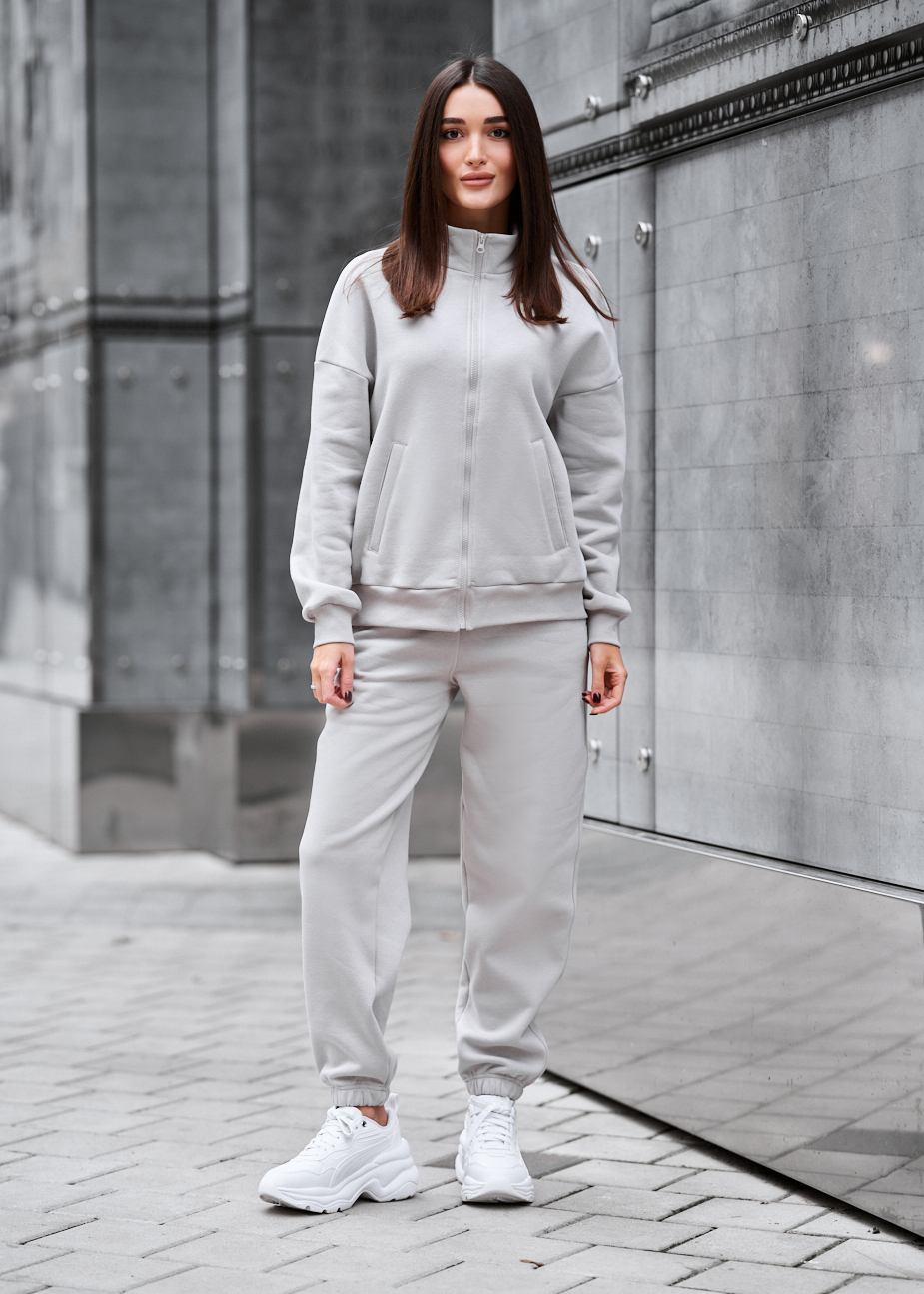 Dres Staff req light gray oversize fleece