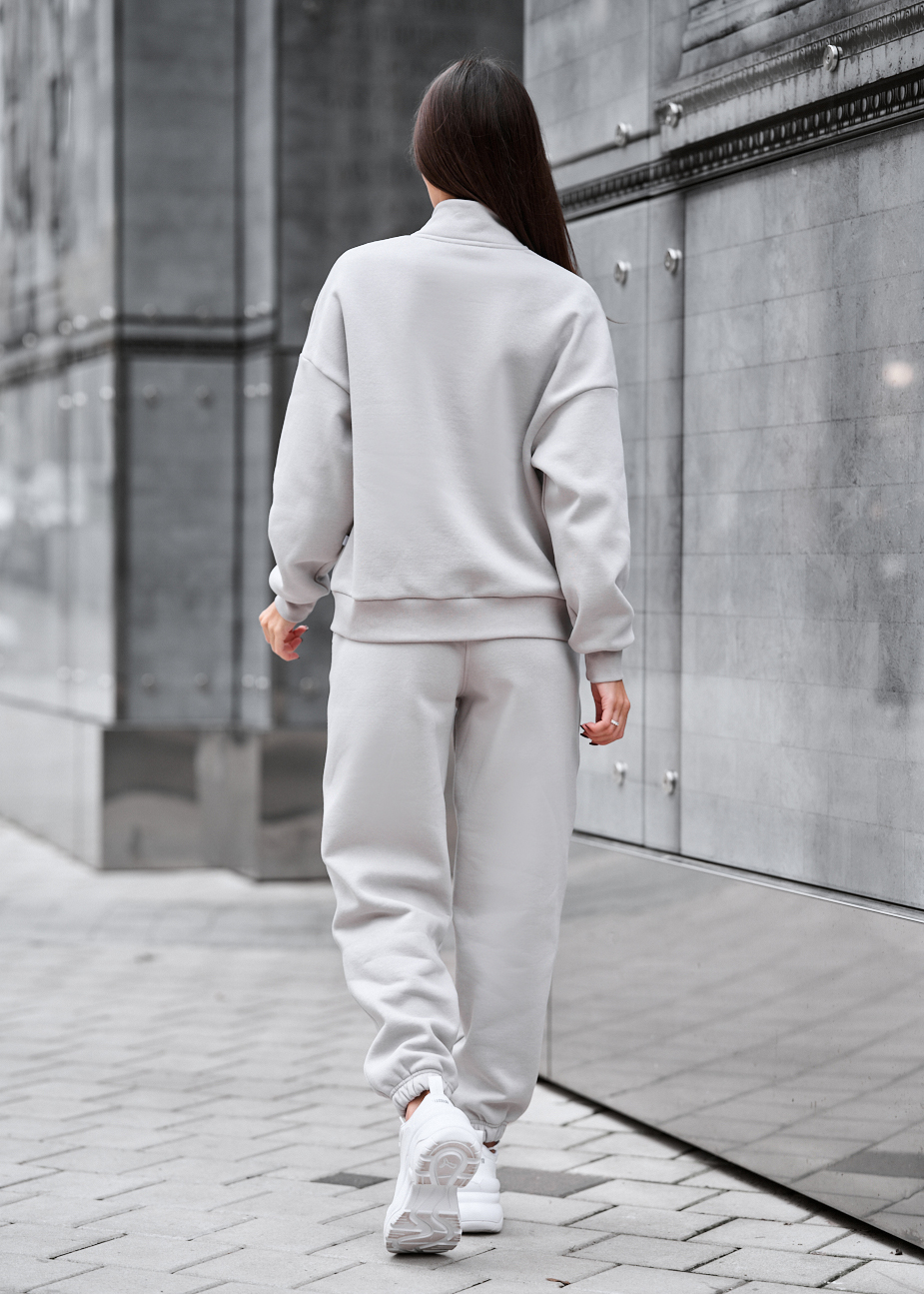 Dres Staff req light gray oversize fleece