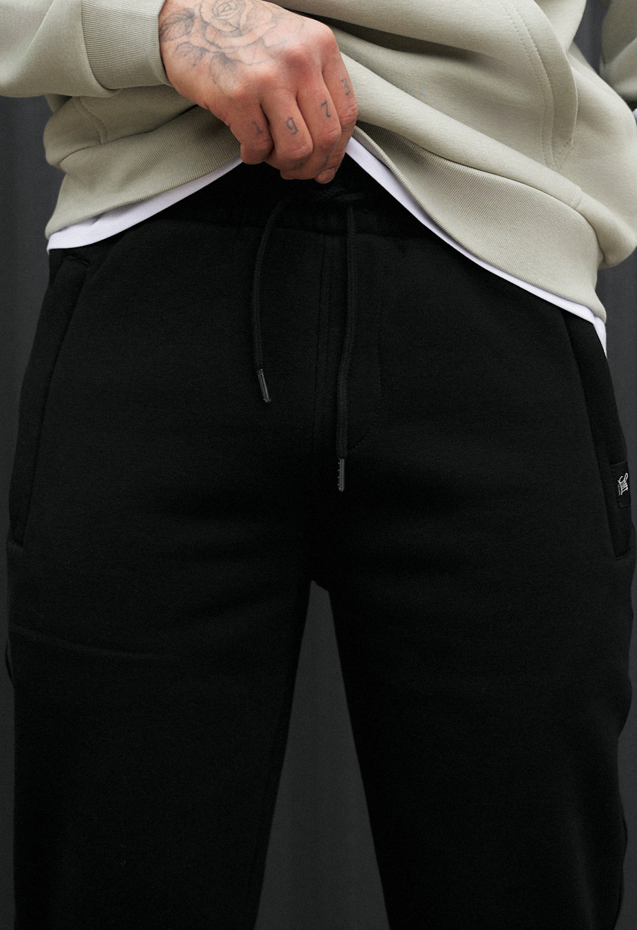 Spodnie dresowe Staff lak black fleece