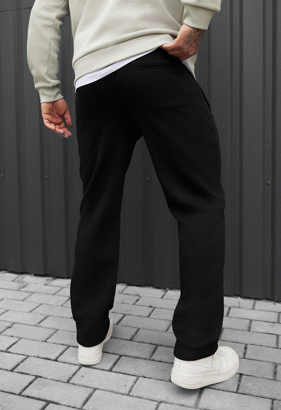 Spodnie dresowe Staff lak black fleece