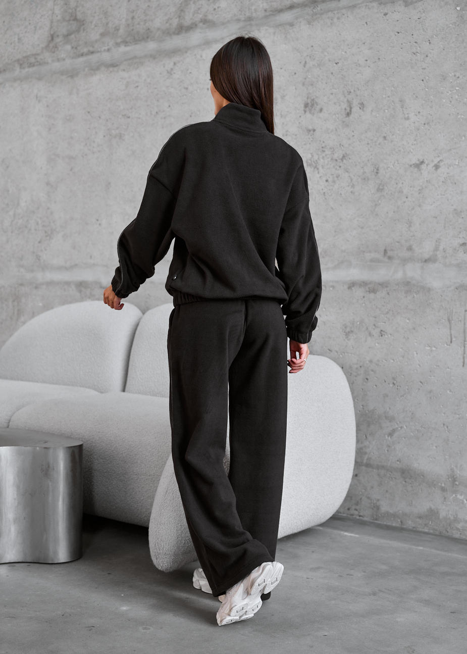 Dres damski Staff zer black reflective oversize fleece