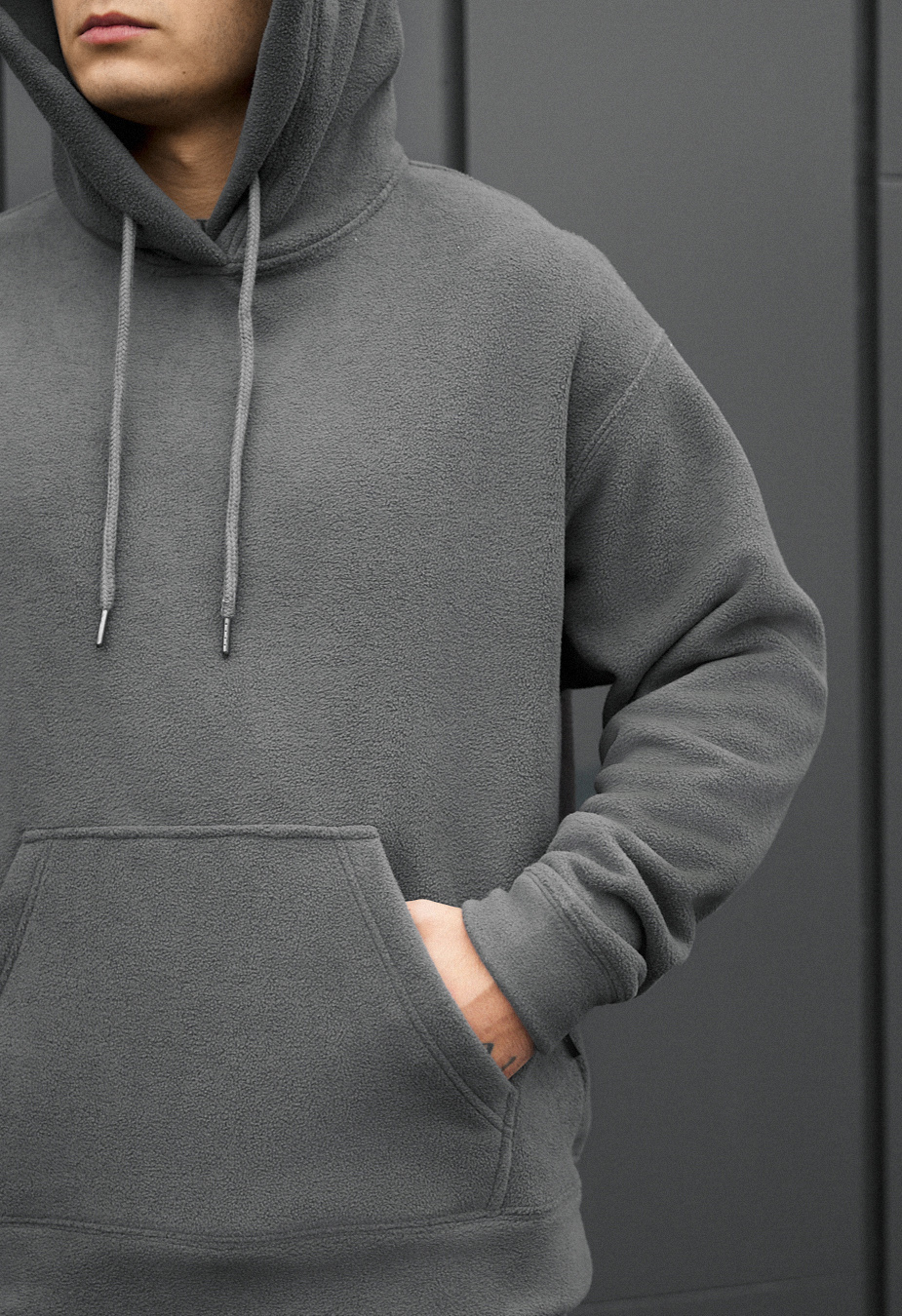 Dres Staff sh gray oversize fleece
