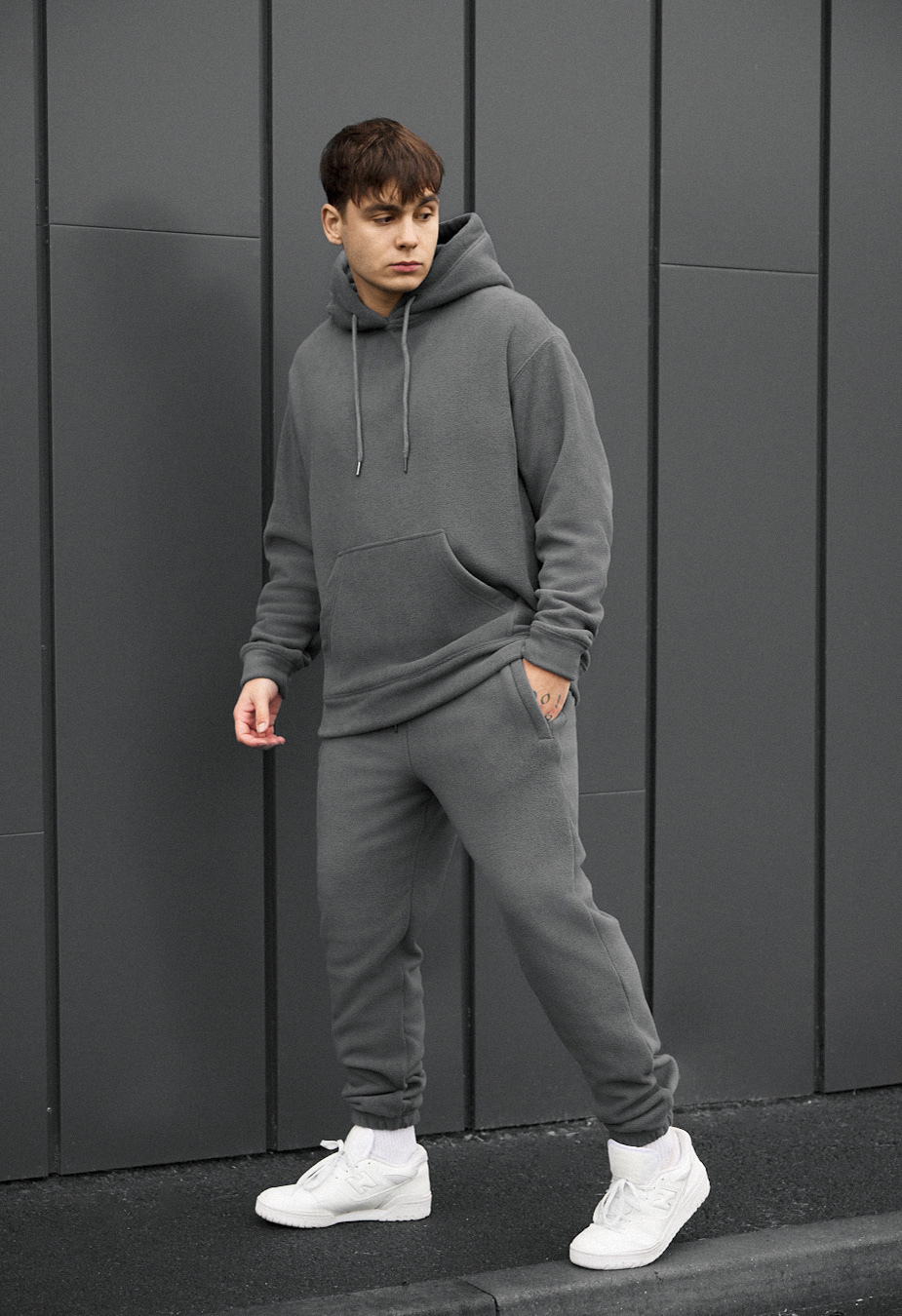 Dres Staff sh gray oversize fleece